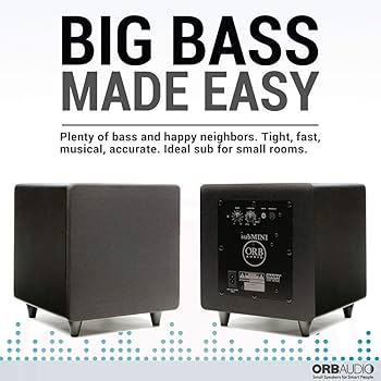 ORB AUDIO sub MINI ウーファー Orb Audio: subMINI Subwoofer - 9” Cube - Dual High Velocity